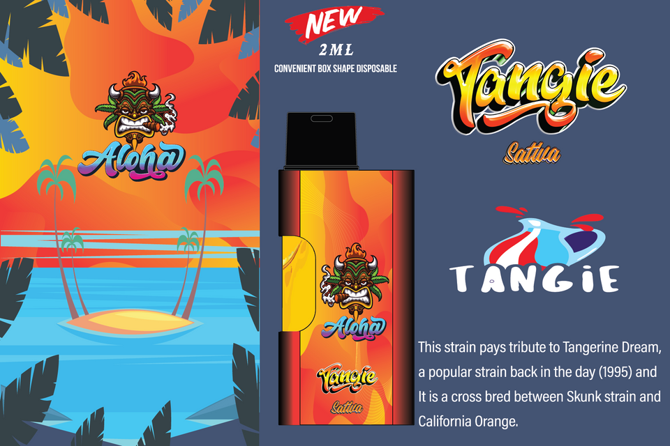 Tangie Sativa - 2ml Convenient Box Shape Disposable