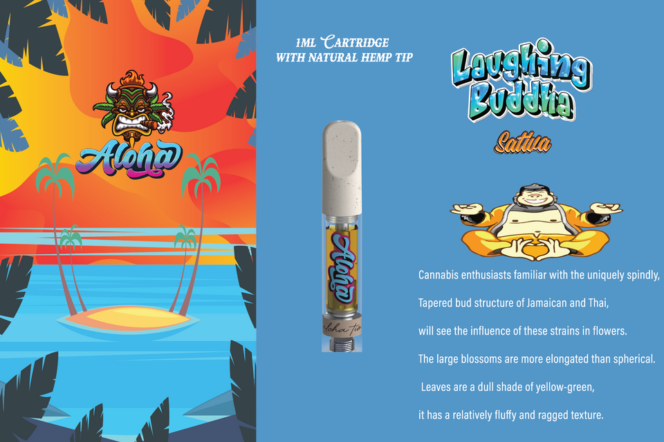 Laughing Buddha Sativa - 1ml Cartridge with Natural HEMP Tip