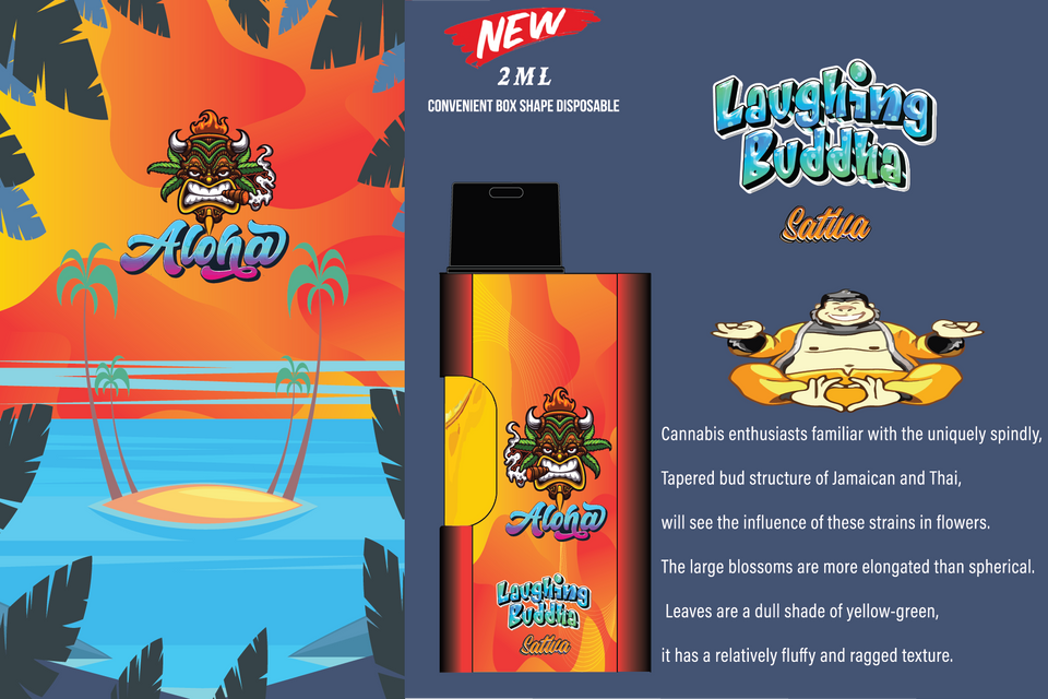 Laughing Buddha Sativa - 2ml Convenient Box Shape Disposable