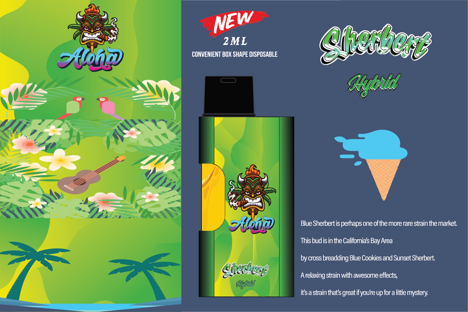 Sherbert Hybrid - 2ml Convenient Box Shape Disposable
