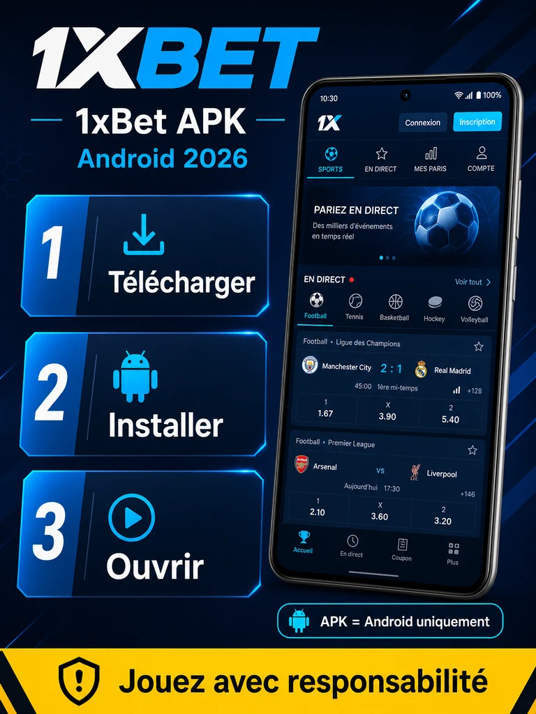 Guide mobile 1xBet APK