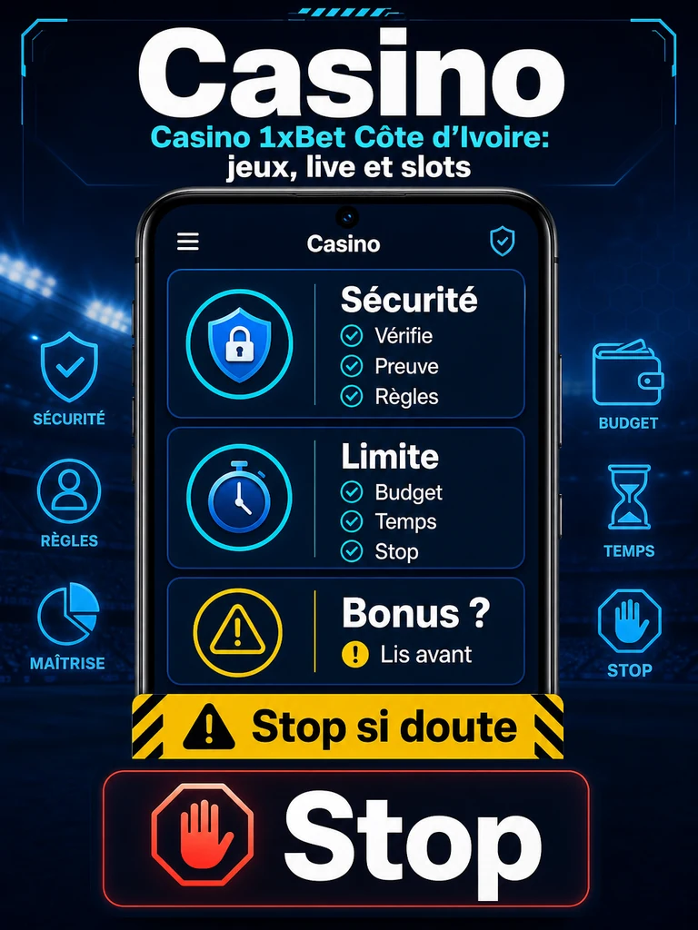 Casino 1xBet Côte d’Ivoire: jeux, live et slots