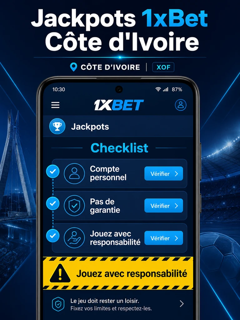 Jackpots 1xBet Côte d’Ivoire: slots progressifs