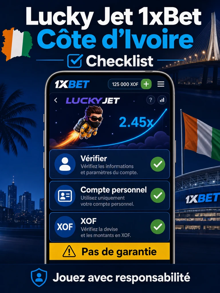 Lucky Jet 1xBet Côte d’Ivoire: règles et mobile