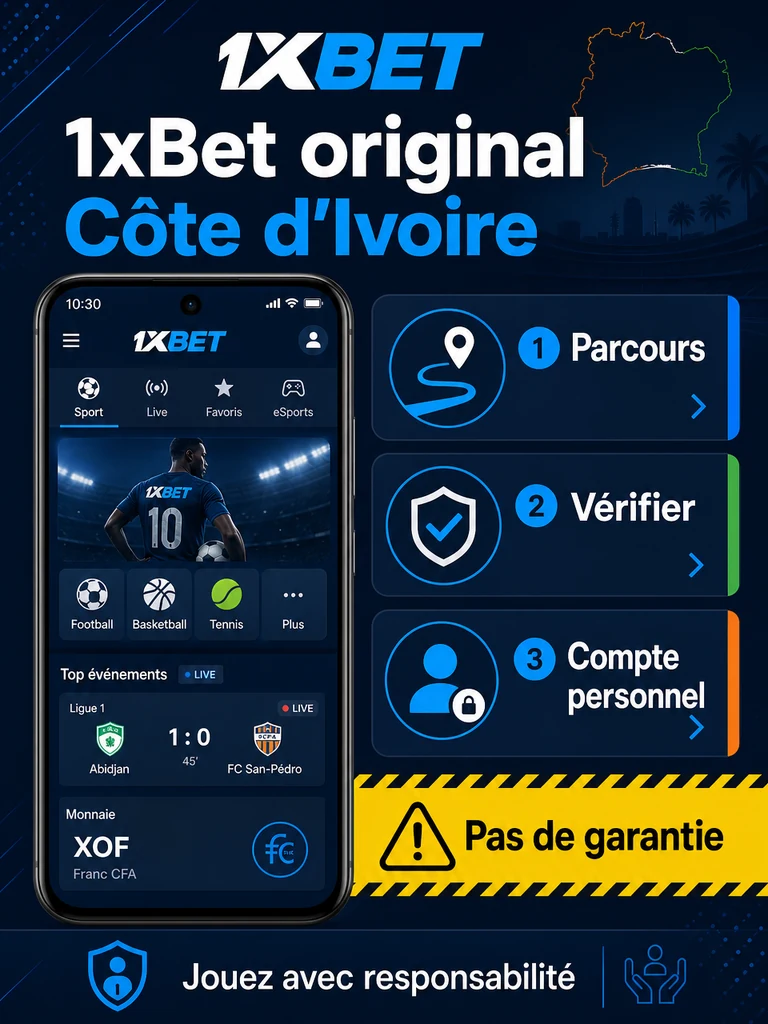 1xBet original: site officiel et accès