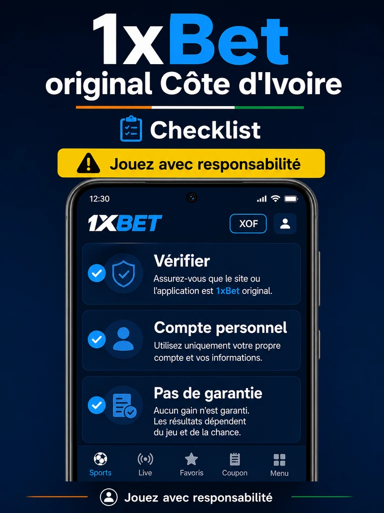 1xBet original: site officiel et accès